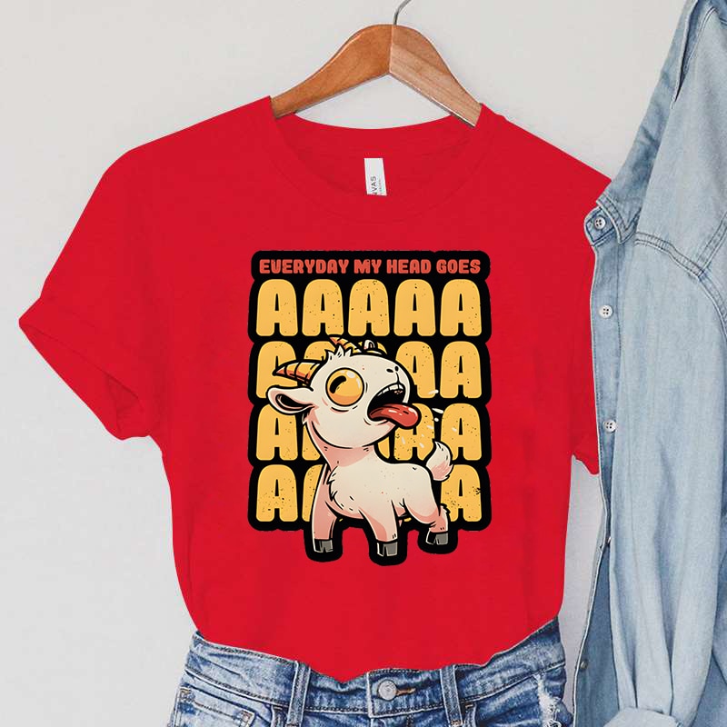 Everyday My Head Goes AAAA Women T-Shirts for Goat Lovers