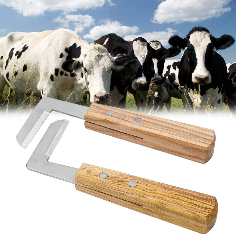 2Pcs/set Cattle Horse Repair Hoof Knife Hoof Cutter Right/left Hand Animal Foot Pruning Tool Shears Farm Veterinary Supplies - myfunfarm