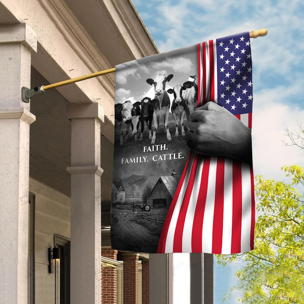 Faith Family Cattle - Flag USA - myfunfarm