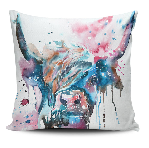 Highland cattle painting print sk00021 Custom Pillow Case - myfunfarm