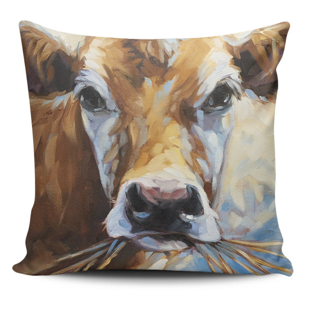cow painting print sk00012 Custom Pillow Case - myfunfarm