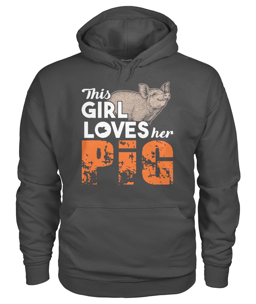 This girl loves her pigs - Men's and Women's t-shirt , Vneck, Hoodies - myfunfarm - clothing acceessories shoes for cow lovers, pig, horse, cat, sheep, dog, chicken, goat farmer