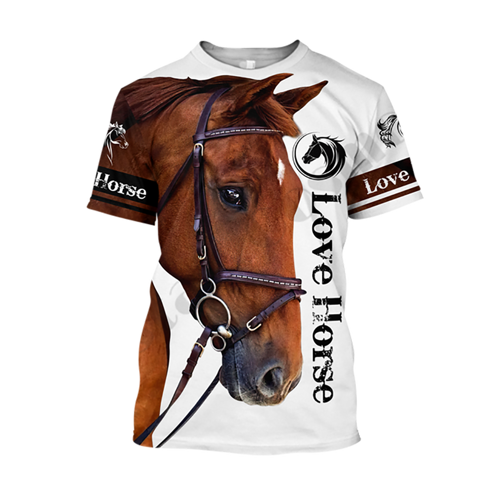 3D Printing Horse Unisex TShirt for Horse Lovers myfunfarm