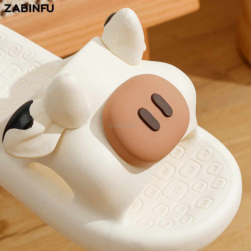 Cute Cow-Pig design Soft Slippers - myfunfarm