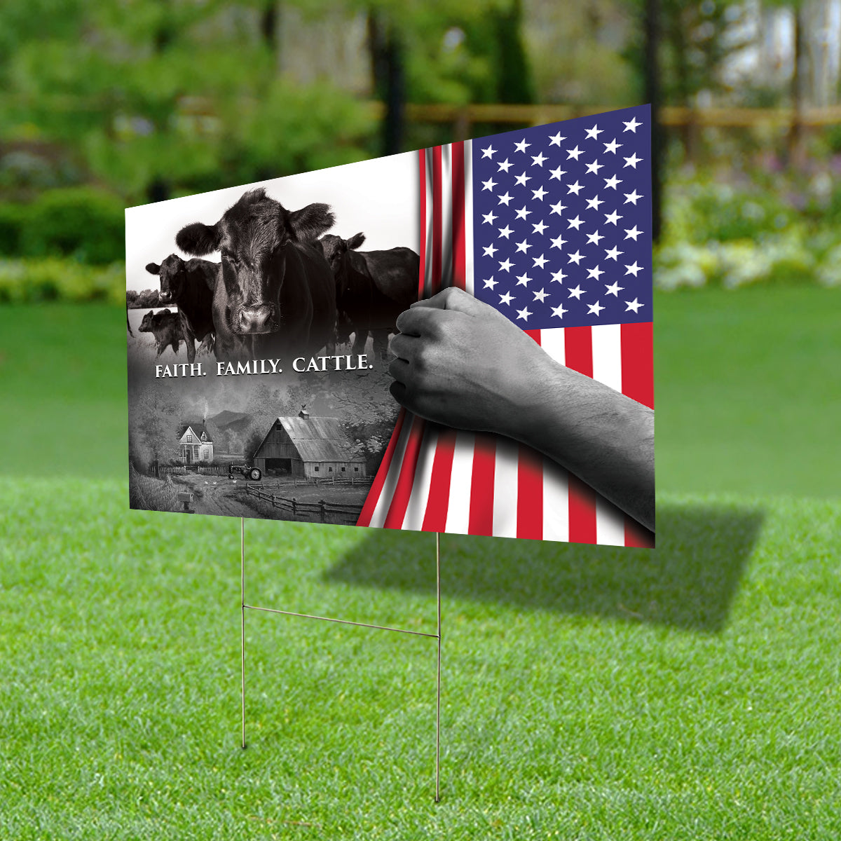 Faith Family Cattle - Yard Sign