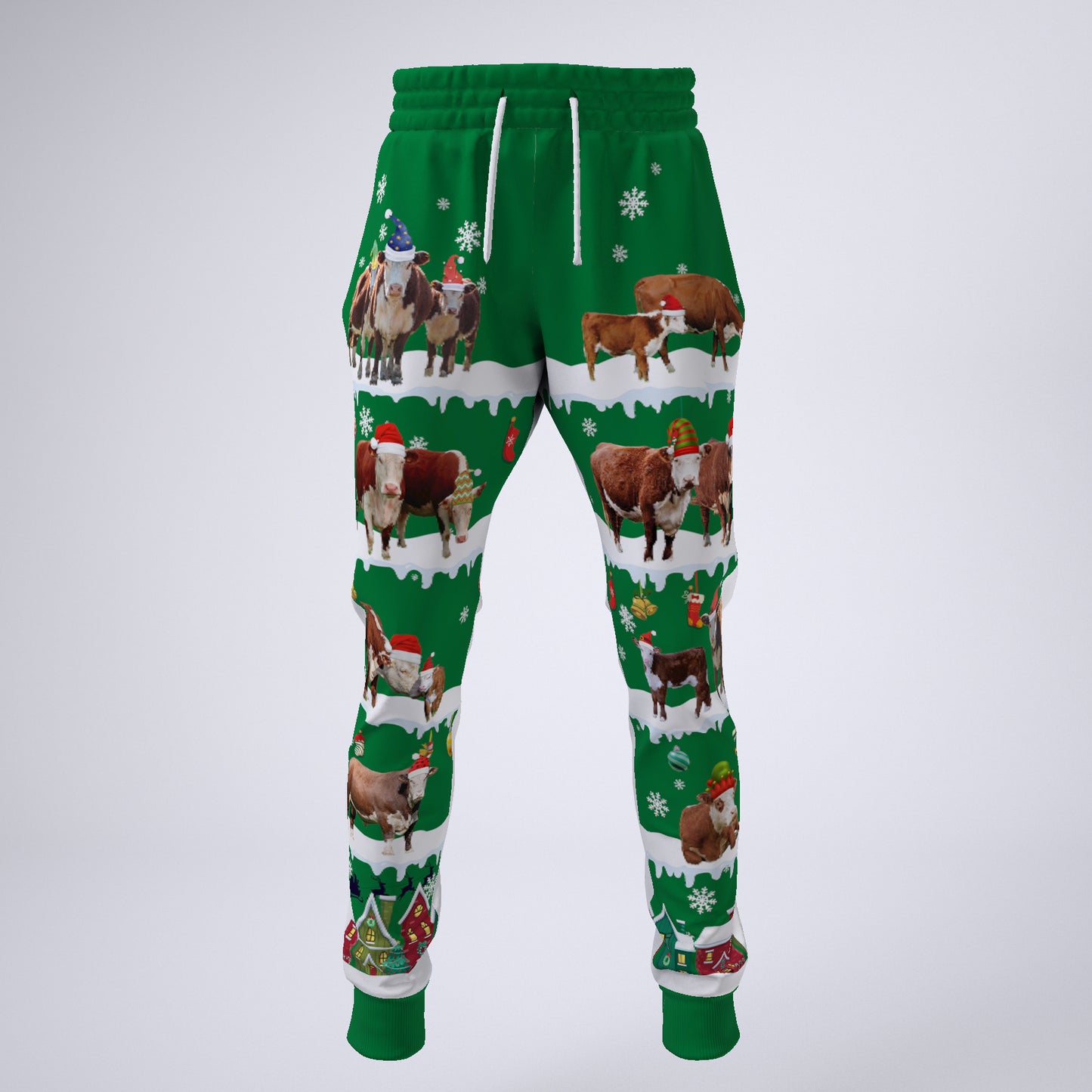 Hereford cattle in snow - Merry Christmas - Unisex Sweatshirt and Pants
