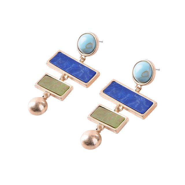 Tribal Eagle Cactus Sunflower Statement Earrings For Women - myfunfarm
