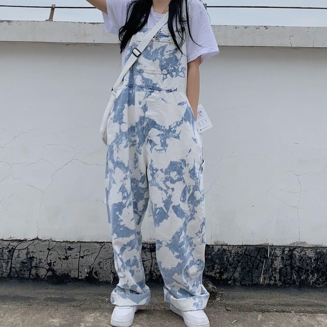 Cow Pattern Print Casual Jumpsuit Trousers Baggy Pants - myfunfarm