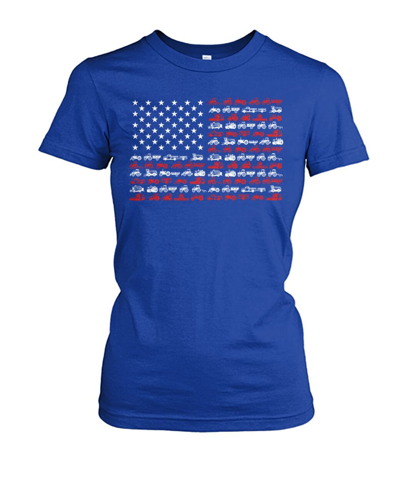 American Flag Patriotic Tractor unisex t-shirt , Hoodies