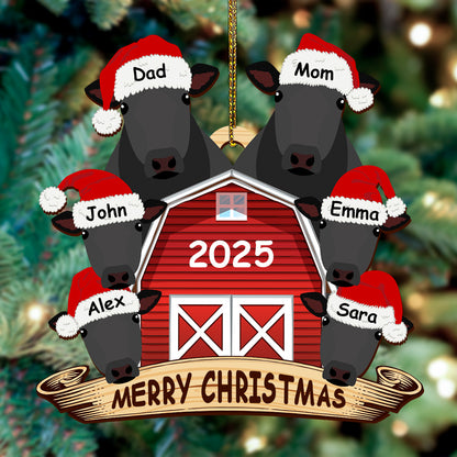 Personalized Wooden Ornament Rancher Cattle Breeds For Christmas - myfunfarm