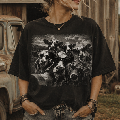 Cows selfies meme Unisex T-Shirt, Sweat-shirt and Hoodie