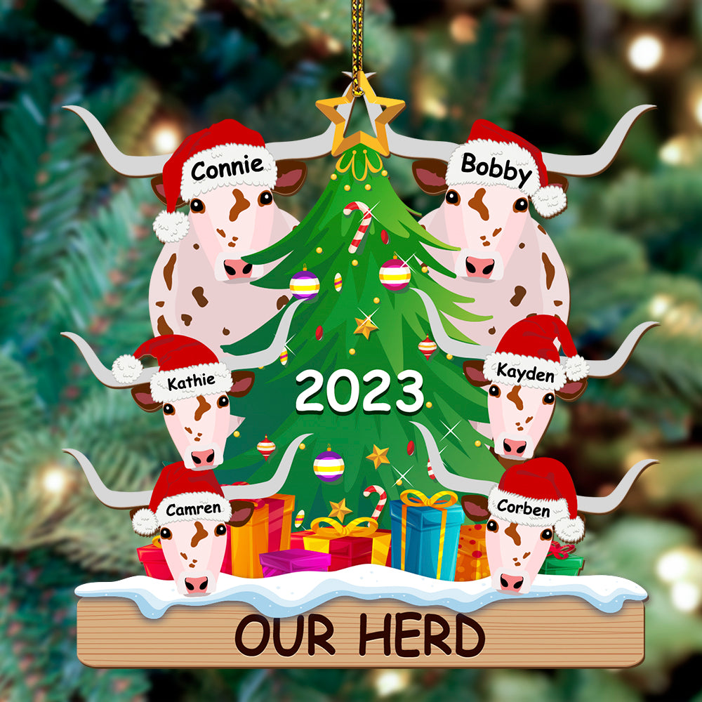 Personalized Wooden Ornament Rancher Cattle Breeds For Christmas - myfunfarm