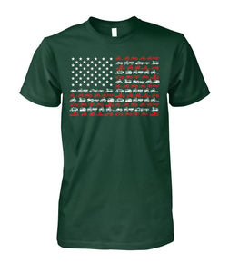 American Flag Patriotic Tractor unisex t-shirt , Hoodies