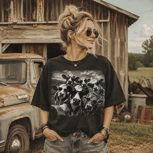Cows selfies meme Unisex T-Shirt, Sweat-shirt and Hoodie