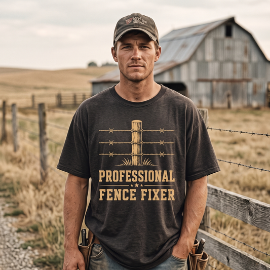 Professional fence fixer Unisex T-Shirt,  Funny Cow Comfort Colors Shirt