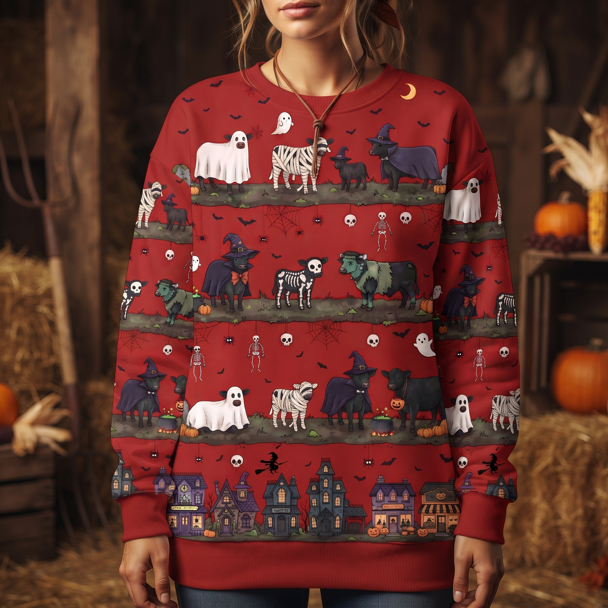 Cattle Hallowen - Unisex Sweatshirt, Hoodie & T-shirt for Farmers
