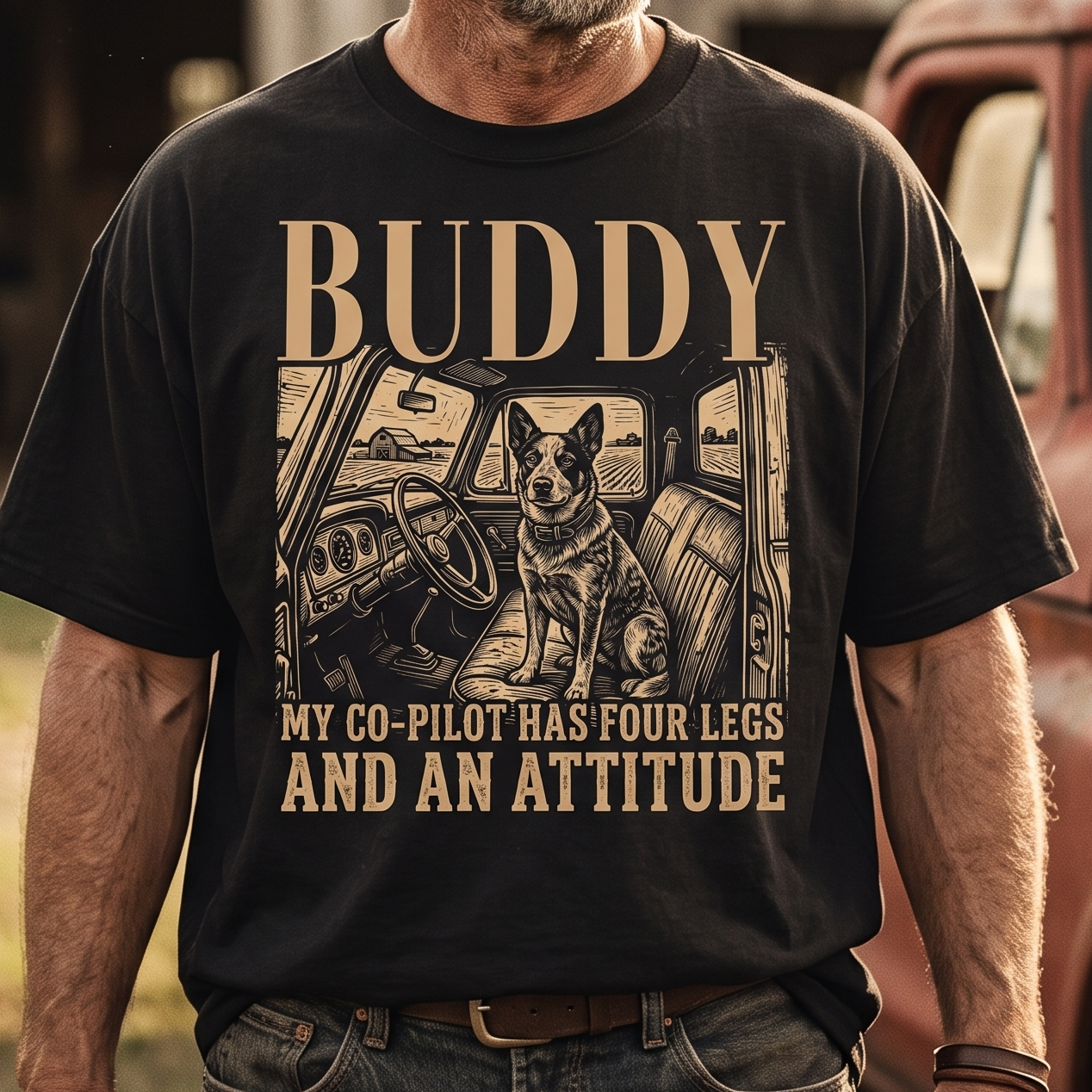 Custom Pet Photo And Name Unisex T-Shirt Gift for Farmers
