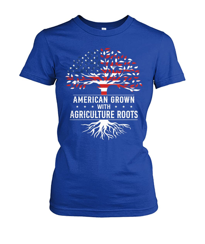 American grown with agriculture roots unisex t-shirt , Hoodies for farmers