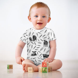 Baby romper Cattle Pattern