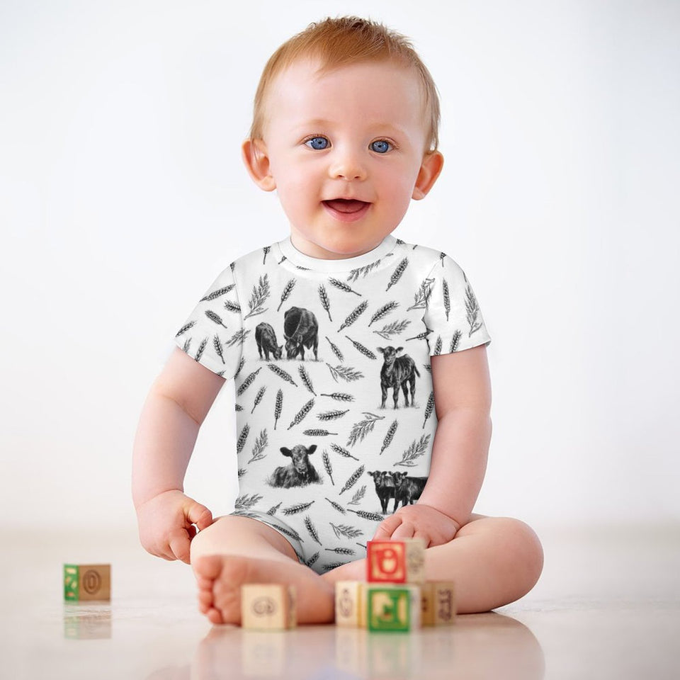 Baby romper Cattle Pattern