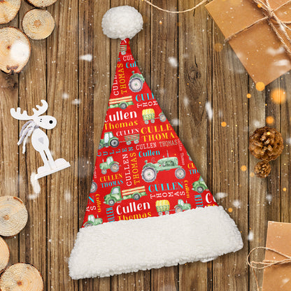 Personalized Name Christmas Hat for farmer - myfunfarm