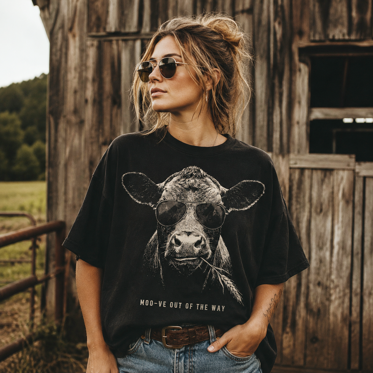 Moo-ve out of the way Unisex T-Shirt, Sweatshirt and Hoodie