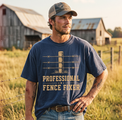 Professional fence fixer Unisex T-Shirt,  Funny Cow Comfort Colors Shirt