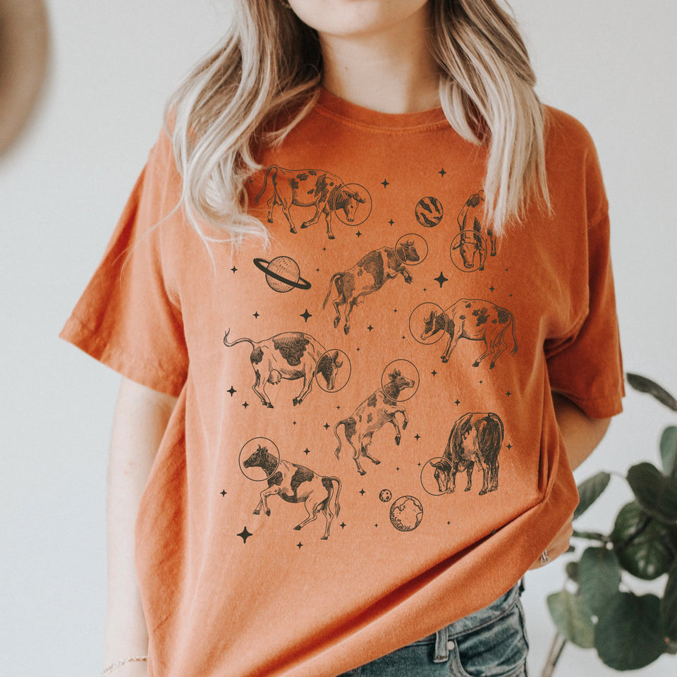 Cows in Space  Funny Shirts For Cow Lovers- unisex  tshirt , Hoodies