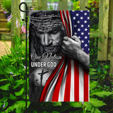 One Nation Under God Jesus - American Flag