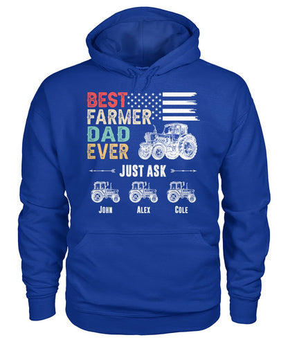 Personalized Names Best farmer dad ever t-shirt and Hoodies