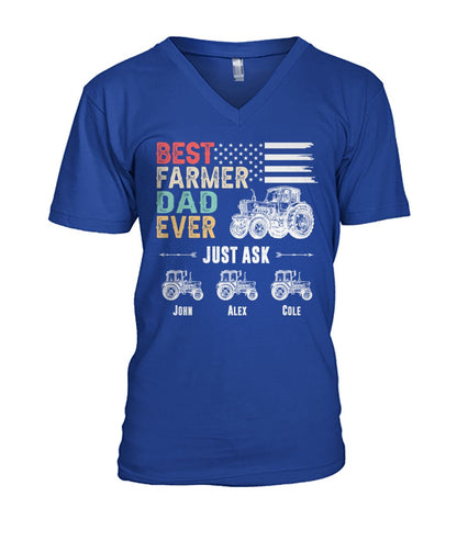 Personalized Names Best farmer dad ever t-shirt and Hoodies