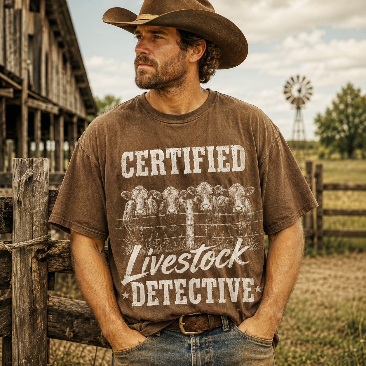 Certified livestock detective Unisex T-Shirt, Sweat-shirt and Hoodie