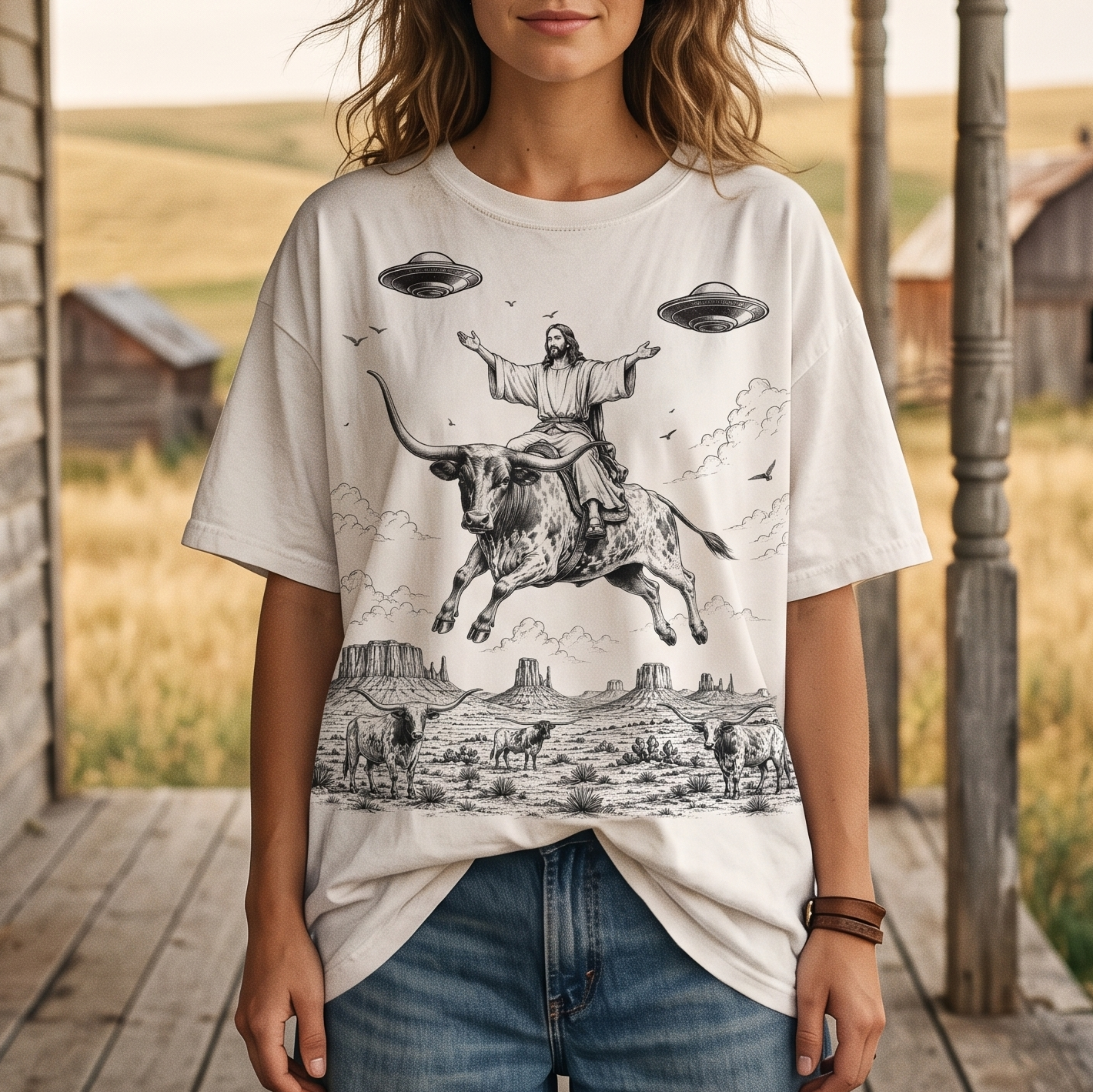 Rodeo in the Sky Unisex T-Shirt, Sweat-shirt and Hoodie