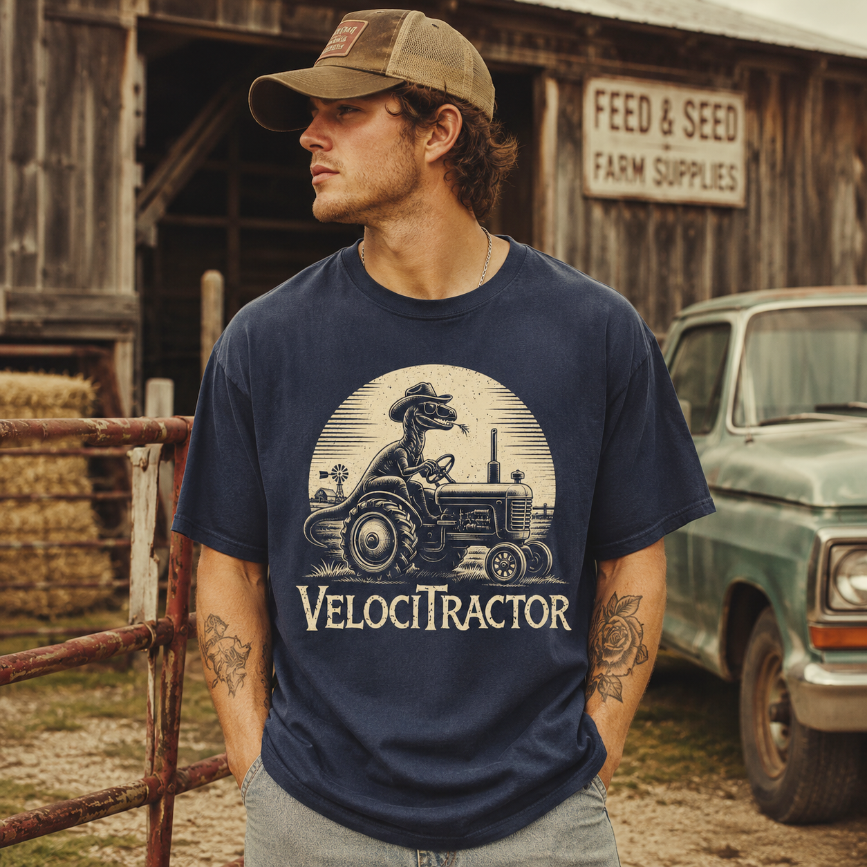 VelociTractor Unisex T-Shirt, Sweat-shirt and Hoodie