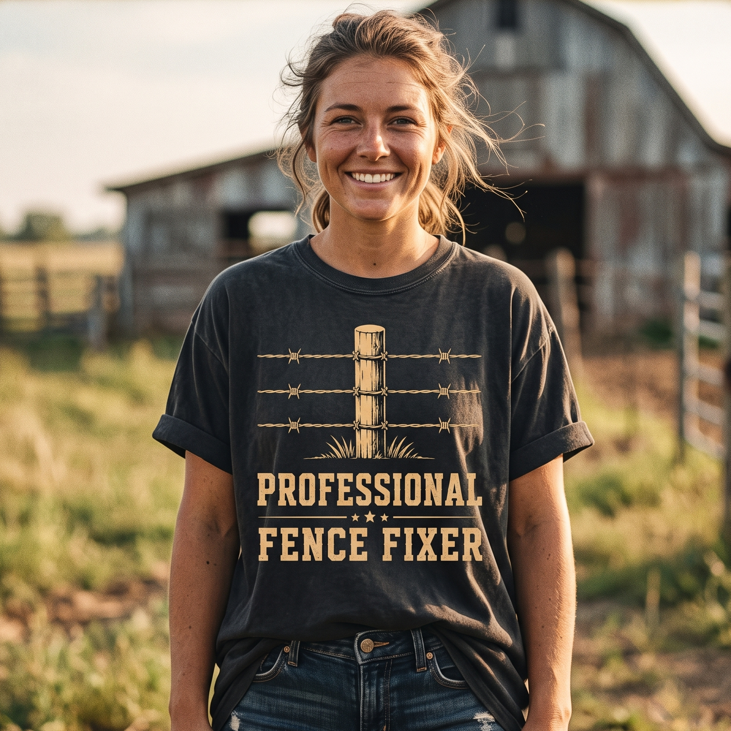 Professional fence fixer Unisex T-Shirt,  Funny Cow Comfort Colors Shirt
