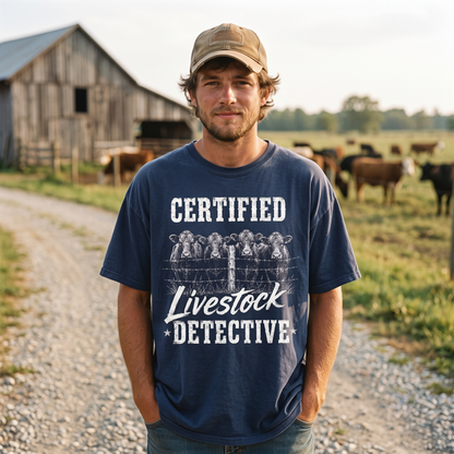 Certified livestock detective Unisex T-Shirt, Sweat-shirt and Hoodie