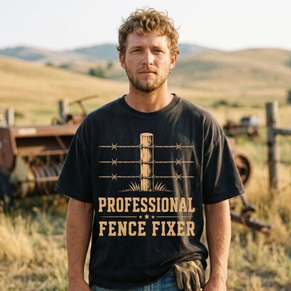 Professional fence fixer Unisex T-Shirt,  Funny Cow Comfort Colors Shirt