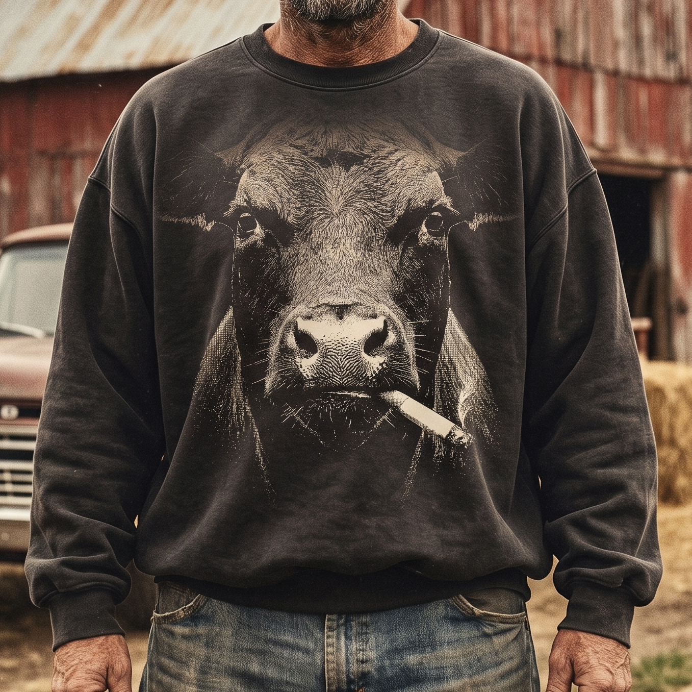 Smoking Cows Unisex T-Shirt,  Funny Cow Comfort Colors Shirt