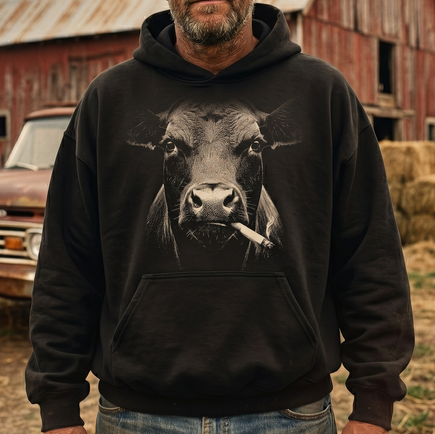 Smoking Cows Unisex T-Shirt,  Funny Cow Comfort Colors Shirt