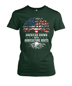 American grown with agriculture roots unisex t-shirt , Hoodies for farmers