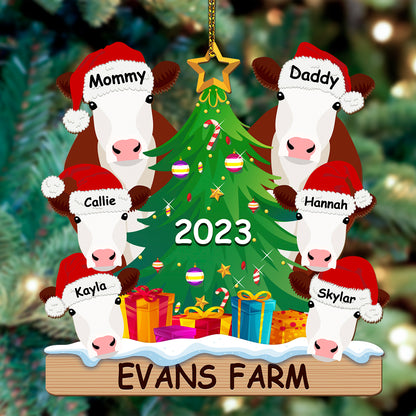 Personalized Wooden Ornament Rancher Cattle Breeds For Christmas - myfunfarm