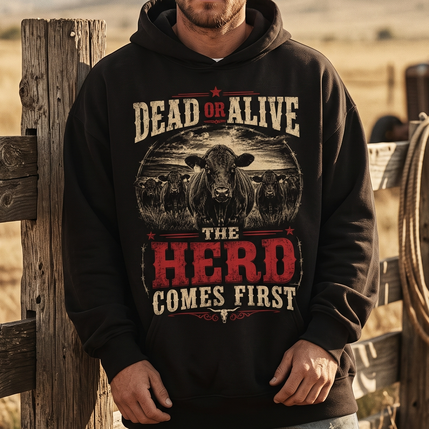 Dead or Alive, the herd comes first Unisex T-Shirt, Gift for Rancher