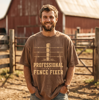 Professional fence fixer Unisex T-Shirt,  Funny Cow Comfort Colors Shirt