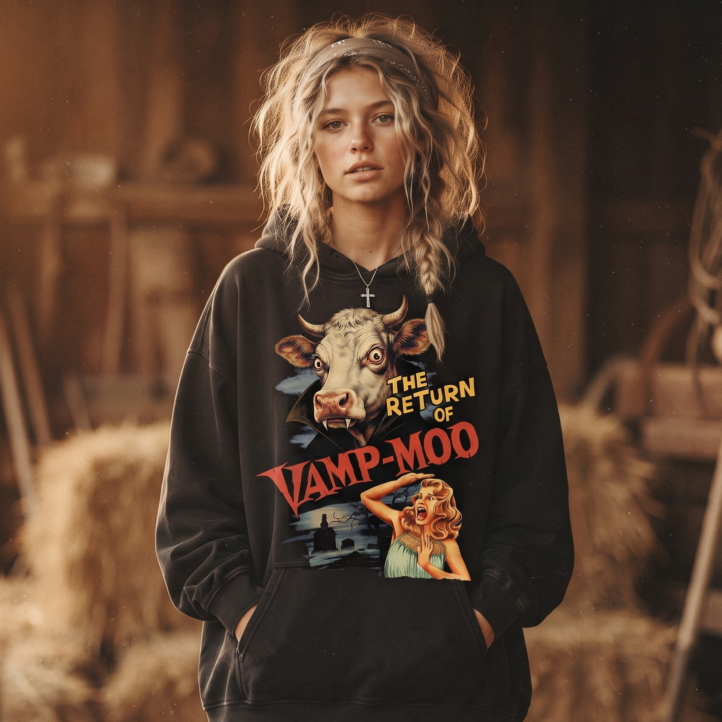 The return of VAMP-MOO funny halloween Unisex T-Shirt for Farmers