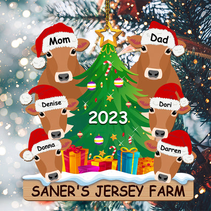 Personalized Wooden Ornament Rancher Cattle Breeds For Christmas - myfunfarm