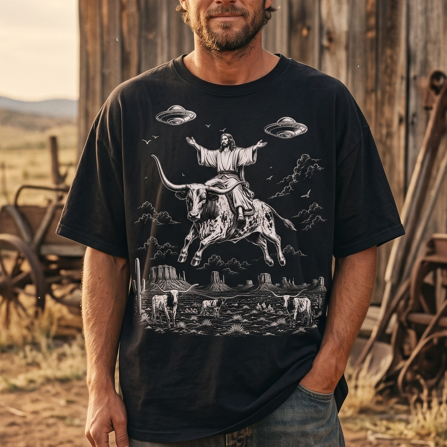 Rodeo in the Sky Unisex T-Shirt, Sweat-shirt and Hoodie