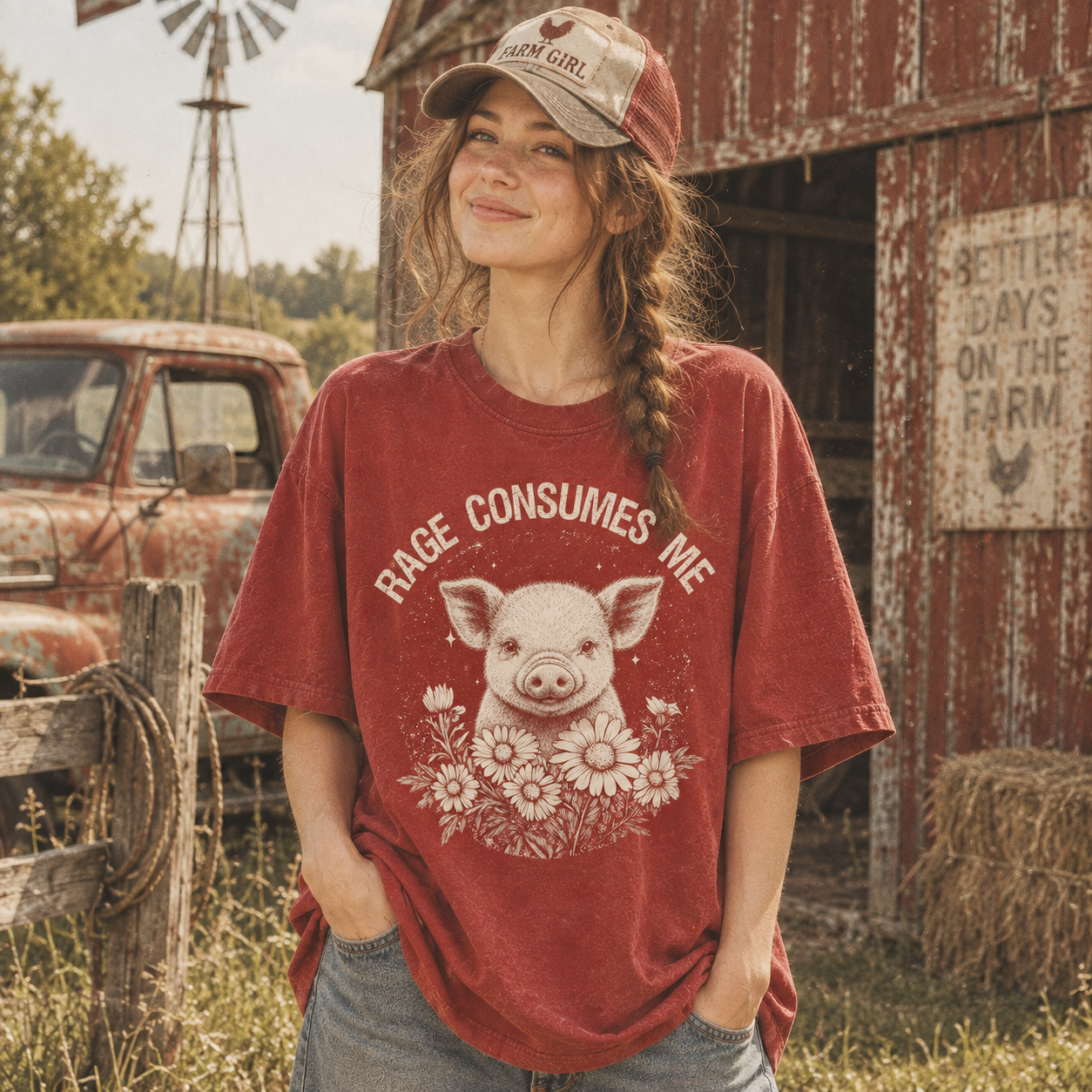 Rage consumes me Unisex T-Shirt, Sweat-shirt and Hoodie for Pig Lovers