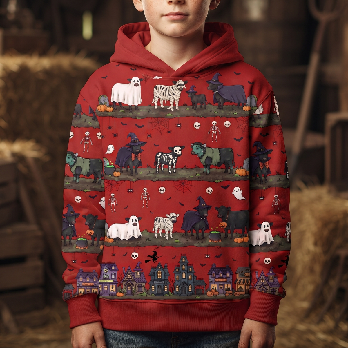 Cattle Hallowen - Unisex Sweatshirt, Hoodie & T-shirt for Farmers