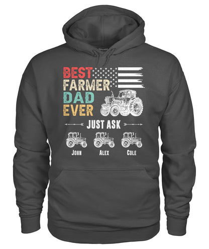 Personalized Names Best farmer dad ever t-shirt and Hoodies