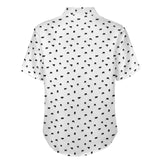 Cattle icon pattern - Men's Linen Short Sleeve Shirt for farmers